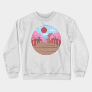 Japanese Sakura Art Crewneck Sweatshirt